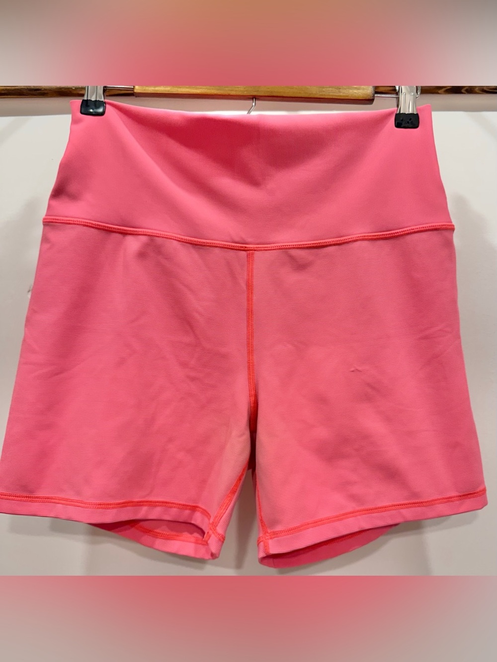OFFLINE By Aerie Hi-Rise Goals Bike Shorts, Coral, XL